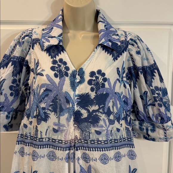 Dizzy lizzy MONTAUK DRESS IKAT PRINT BLUES - Picture 10 of 16